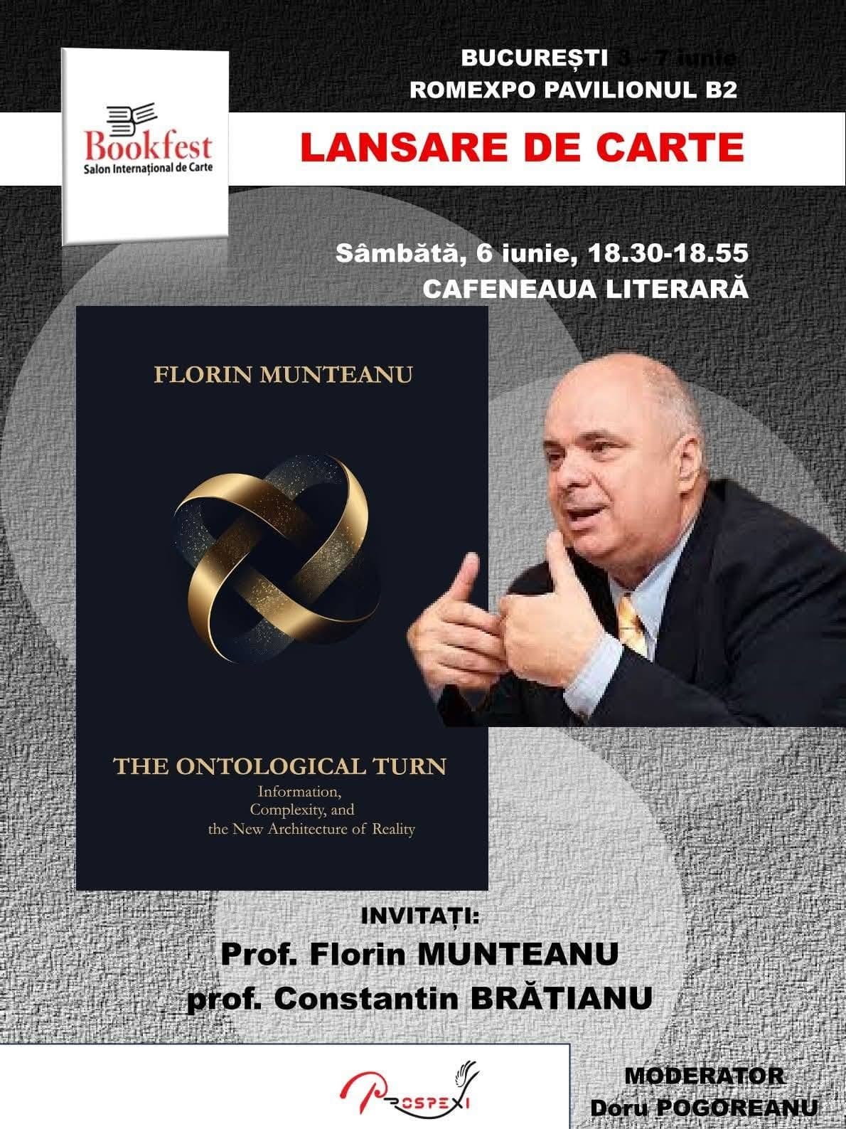 Lansare de carte: The Ontological Turn de Florin Munteanu, o nouă arhitectură a realului